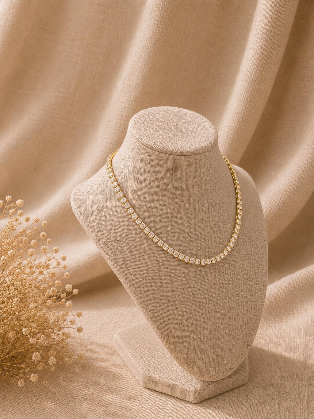 Tennis Gold Necklace✨