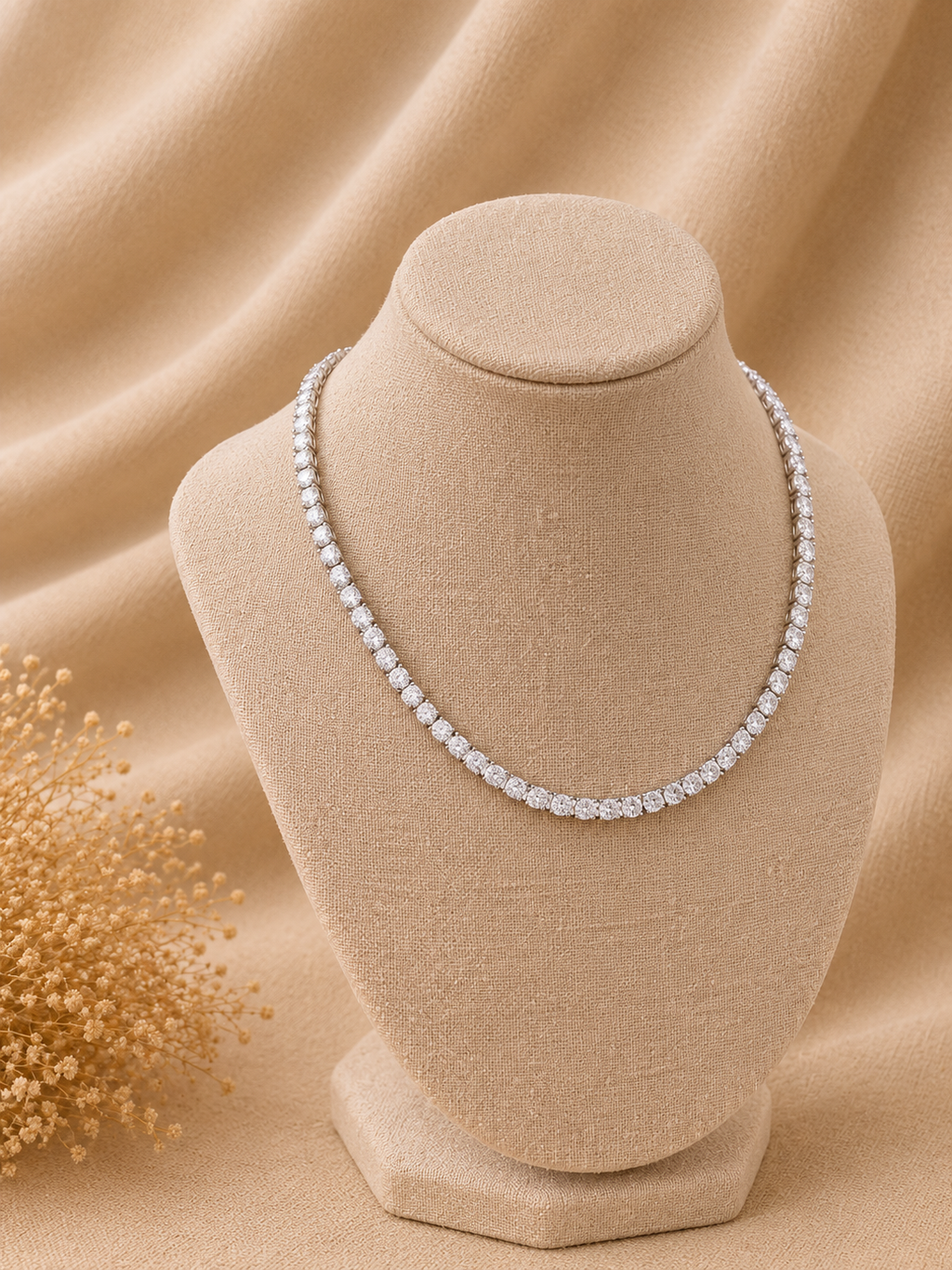 Tennis Silver Necklace✨