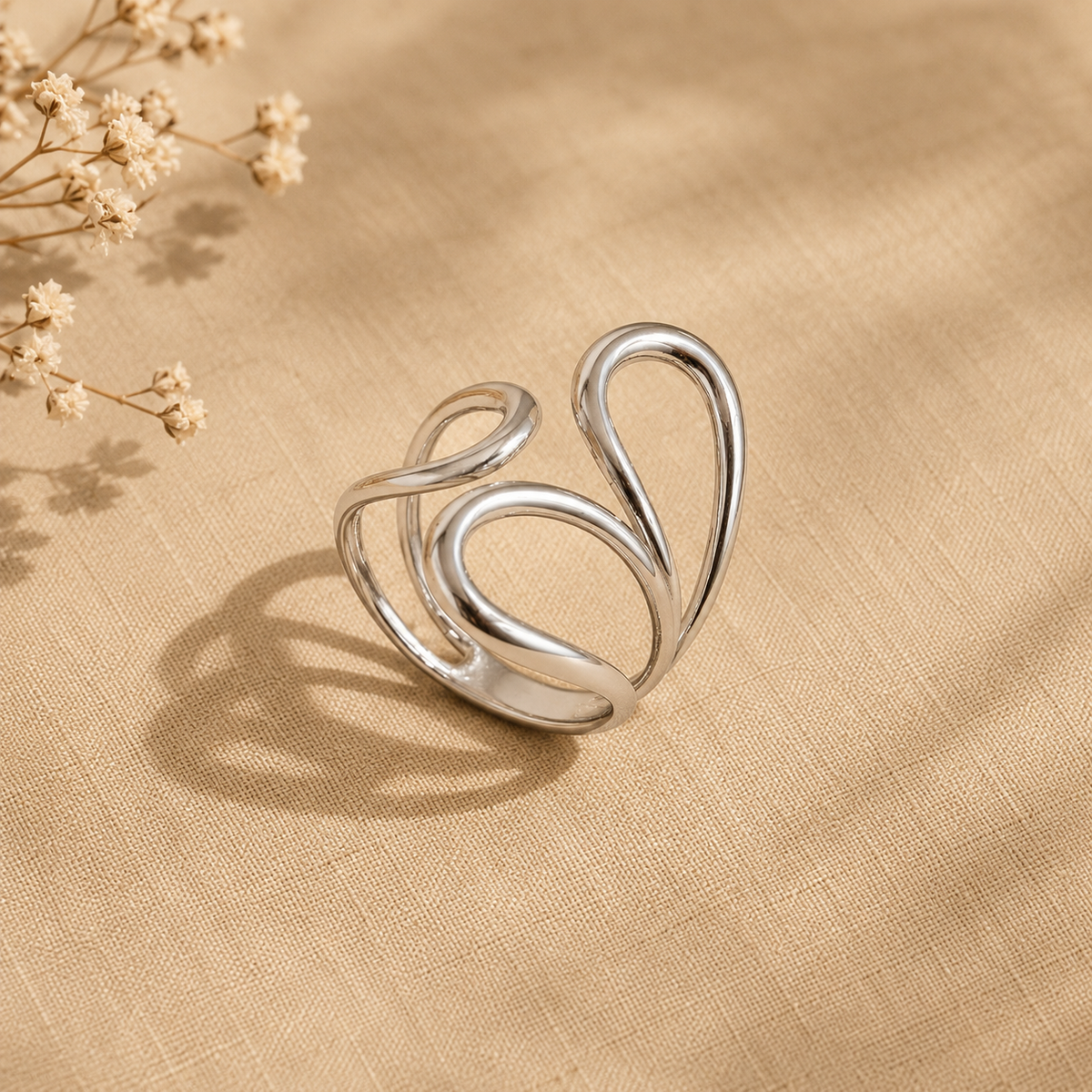 Silver Moon Ring✨