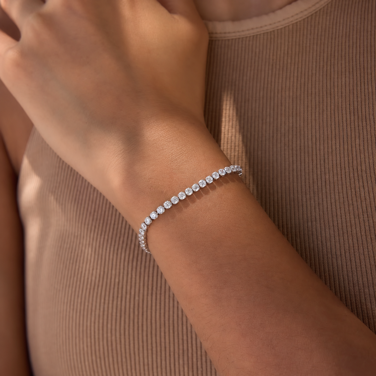 Tennis thin Silver Bracelet✨