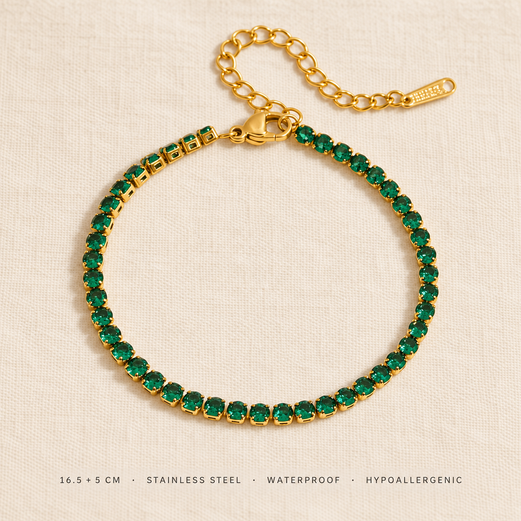 Tennis Olive Bracelet