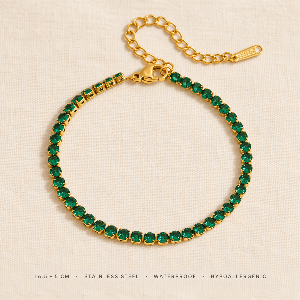 Tennis Olive Bracelet