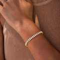 Tennis Oval Gold Bracelet✨